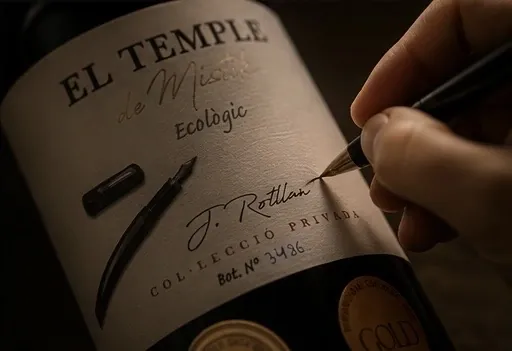 Botellas El Temple de Mistik en bodega